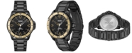 HUGO Men's Streetdiver Black Ion Plated Steel Bracelet Watch 44mm